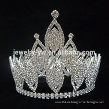 Corona de cristal de la tiara del concurso de belleza